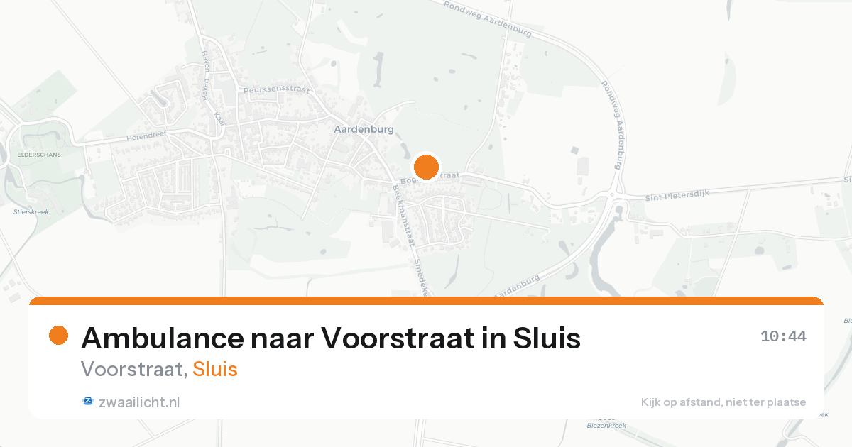 Ambulance naar Voorstraat in Sluis — 13 aug 2026