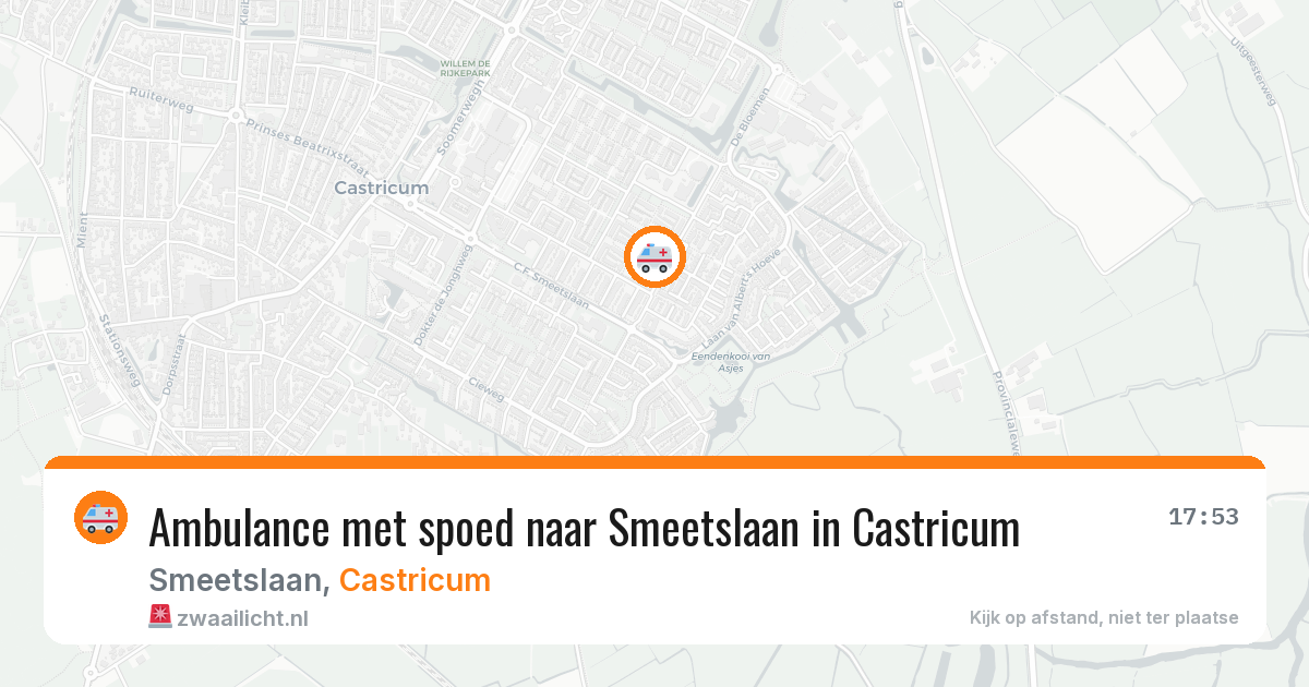 Ambulance met spoed naar Smeetslaan in Castricum — 27 apr 2026