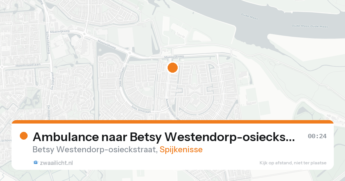 Ambulance naar Betsy Westendorp-osieckstraat in Spijkenisse — 25 aug 2026