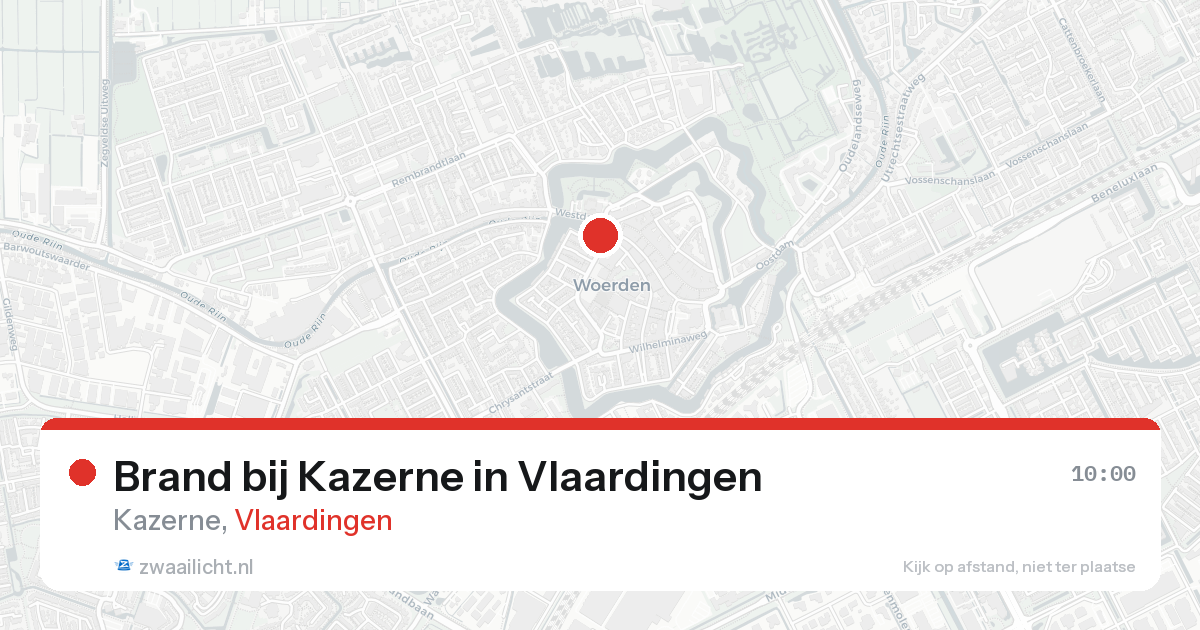 Brand bij Kazerne in Vlaardingen — 21 aug 2026