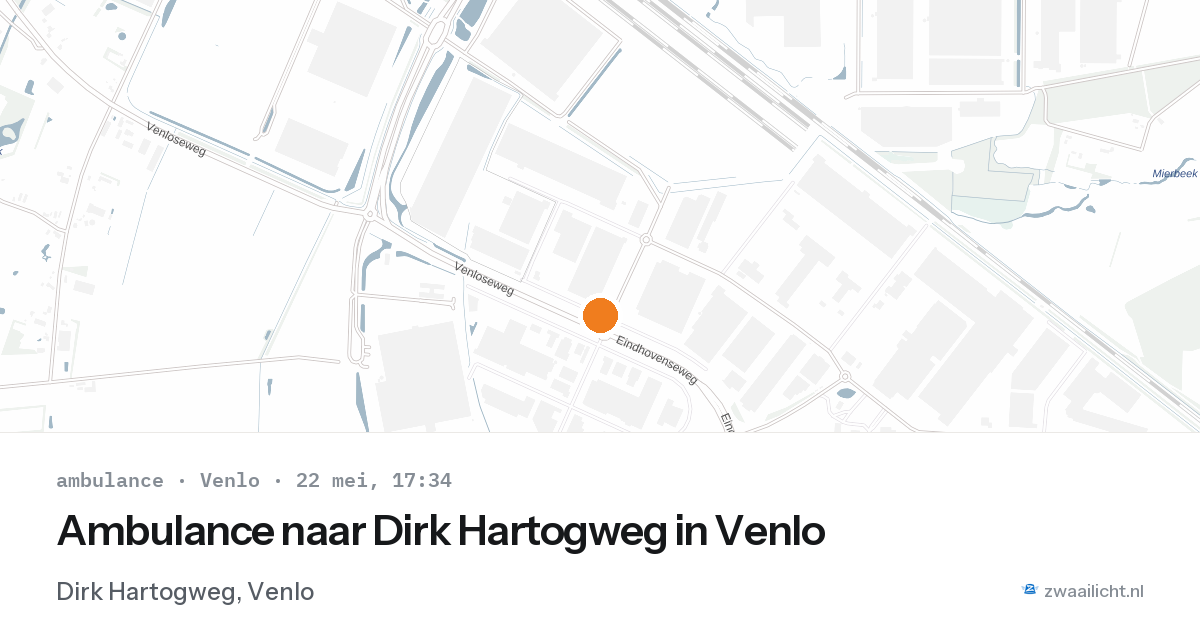 Ambulance naar Dirk Hartogweg in Venlo — 22 mei 2026