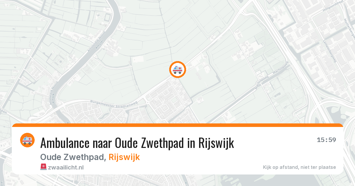 Ambulance naar Oude Zwethpad in Rijswijk — 29 jan 2026