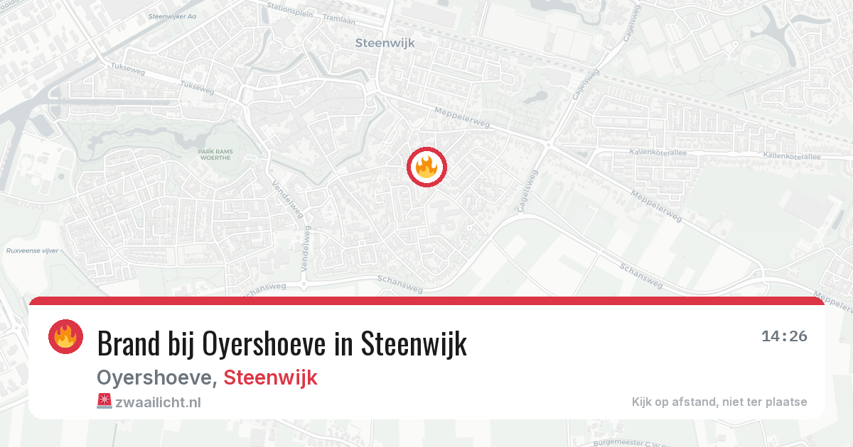 Brand bij Oyershoeve in Steenwijk — 29 mei 2026