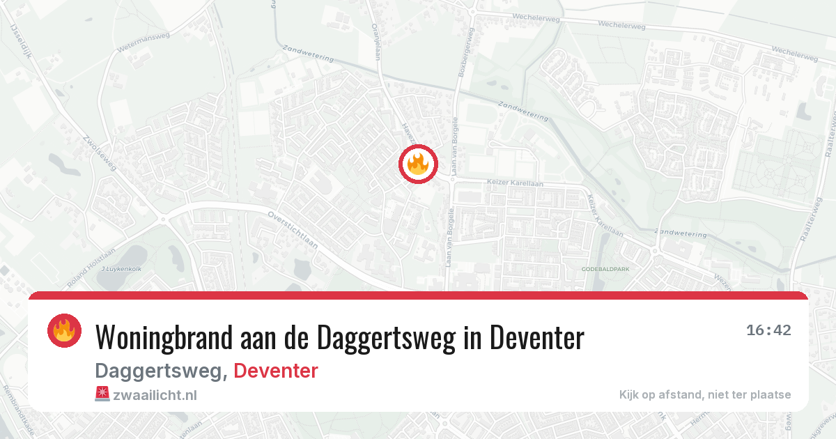 Woningbrand aan de Daggertsweg in Deventer — 8 mei 2026