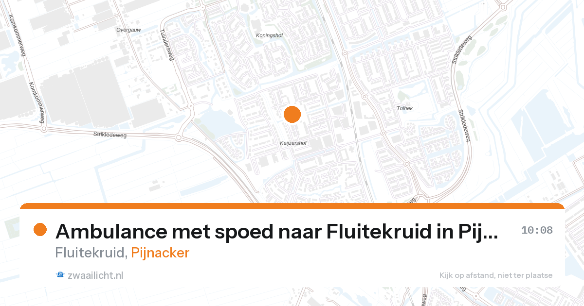 Ambulance met spoed naar Fluitekruid in Pijnacker — 3 jun 2026
