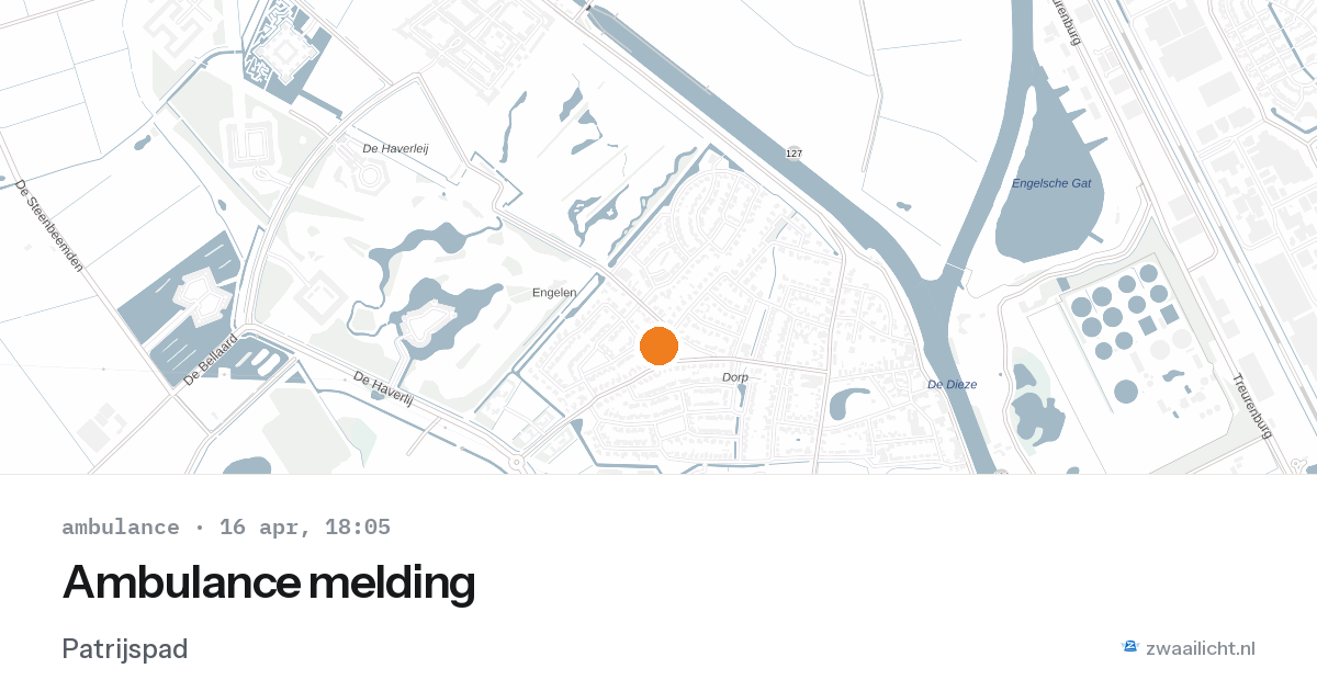 Ambulance melding — 16 apr 2026
