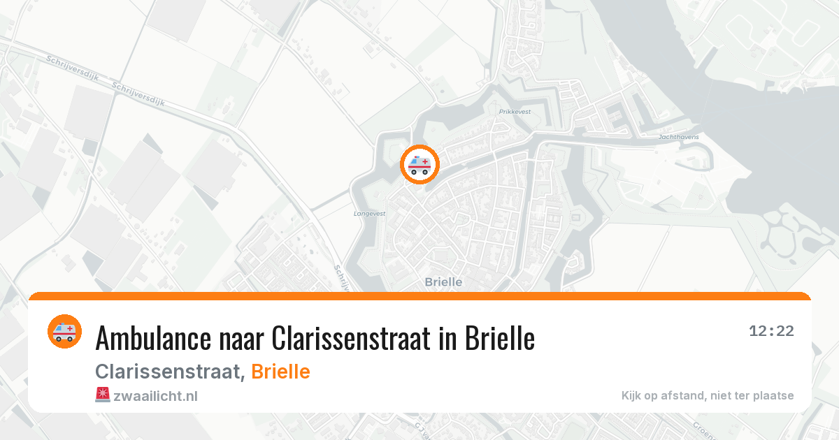 Ambulance naar Clarissenstraat in Brielle — 2 aug 2026