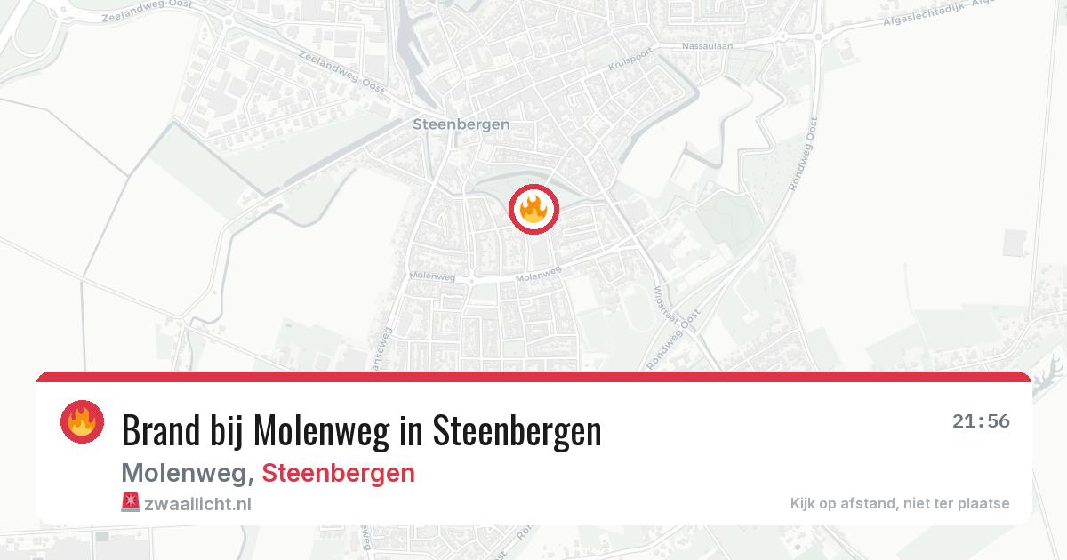 Brand bij Molenweg in Steenbergen — 24 mei 2026