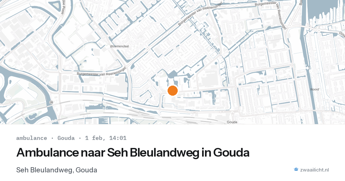 Ambulance naar Seh Bleulandweg in Gouda — 1 feb 2026