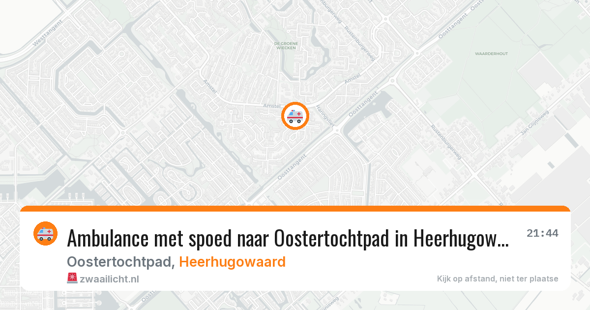 Ambulance met spoed naar Oostertochtpad in Heerhugowaard — 11 jun 2026