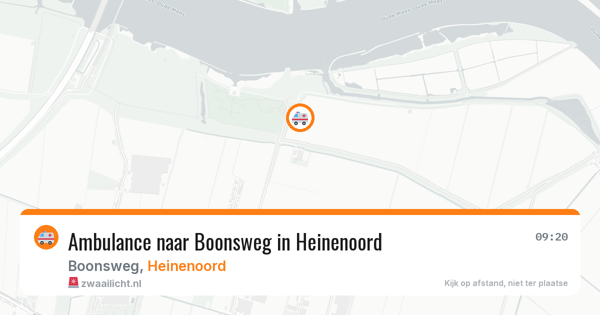 Ambulance naar Boonsweg in Heinenoord — 4 aug 2026
