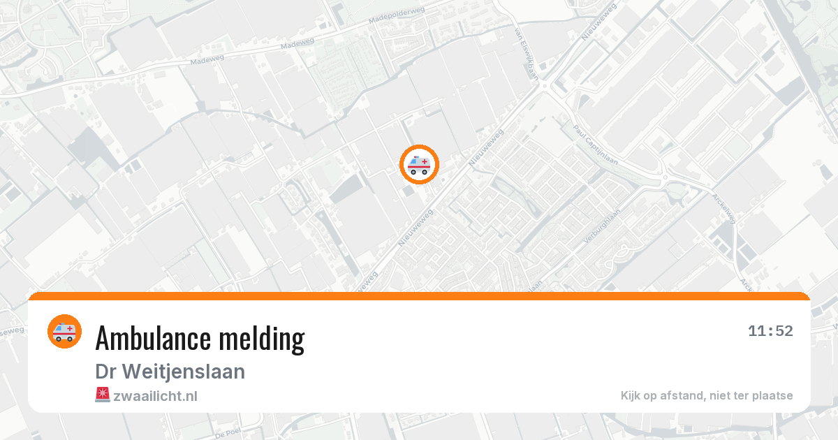 Ambulance melding — 13 mei 2026