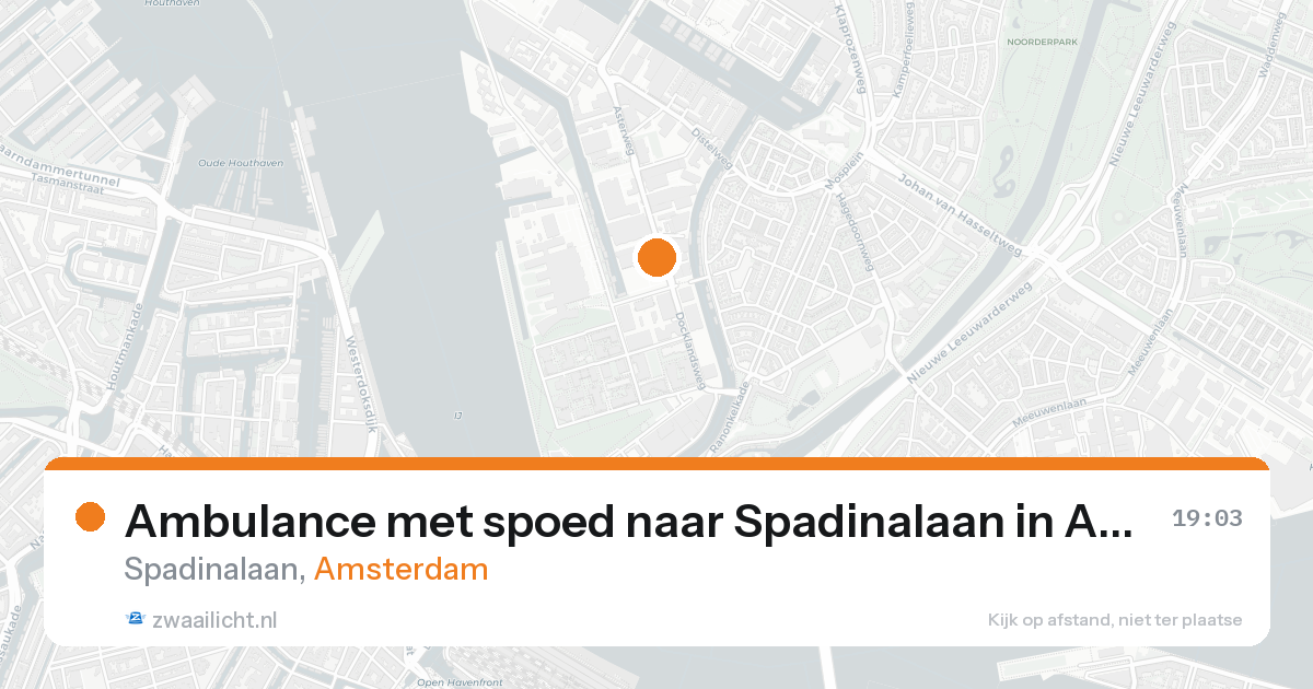 Ambulance met spoed naar Spadinalaan in Amsterdam — 31 jan 2026