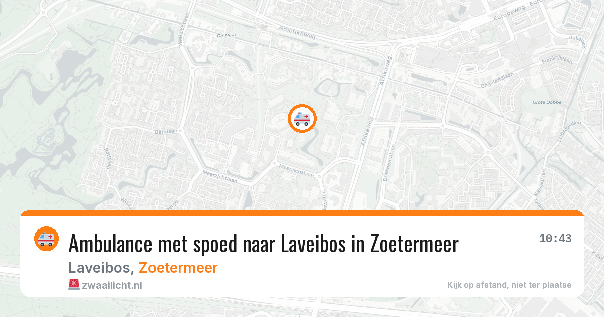 Ambulance met spoed naar Laveibos in Zoetermeer — 25 jun 2026