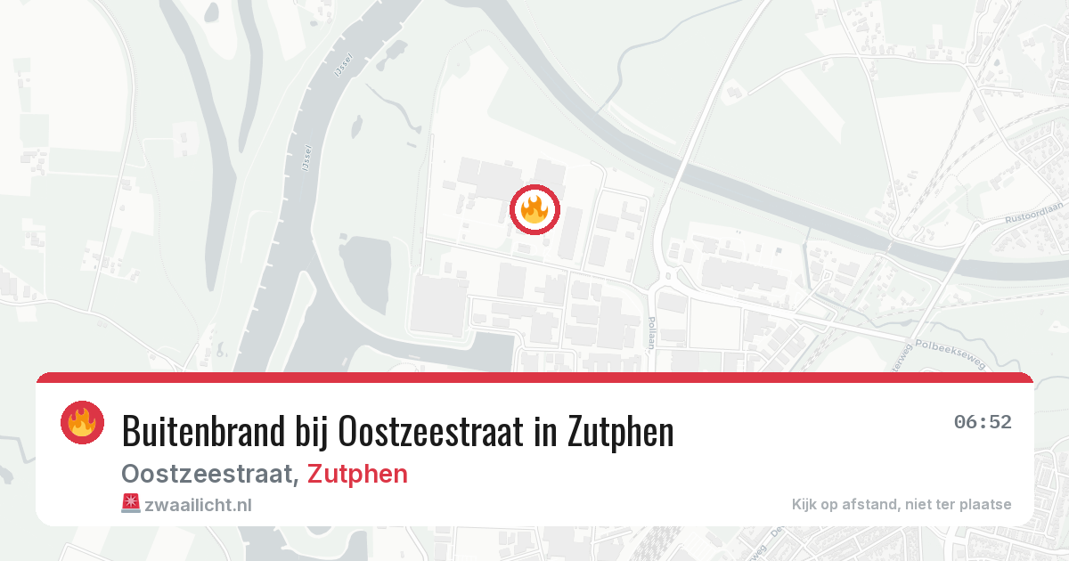 Buitenbrand bij Oostzeestraat in Zutphen — 3 mei 2026