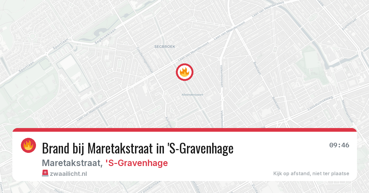Brand bij Maretakstraat in 'S-Gravenhage — 26 jun 2026
