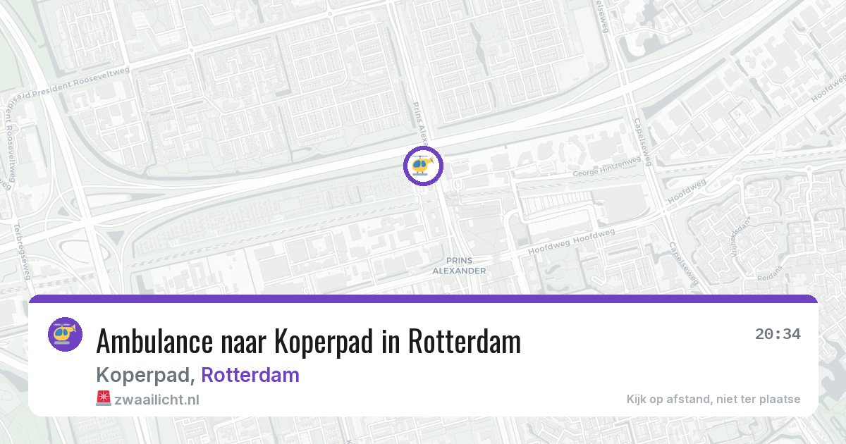 Ambulance naar Koperpad in Rotterdam — 2 jul 2026