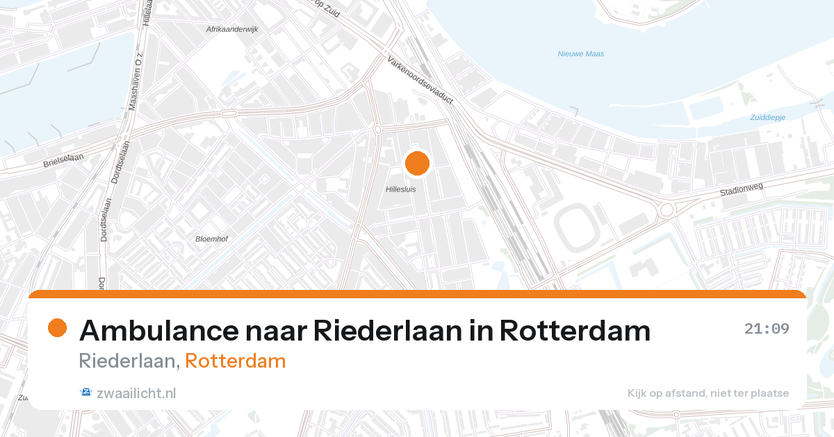 Ambulance naar Riederlaan in Rotterdam — 27 aug 2026
