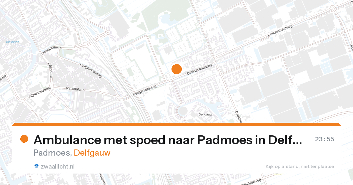Ambulance met spoed naar Padmoes in Delfgauw — 12 mrt 2026