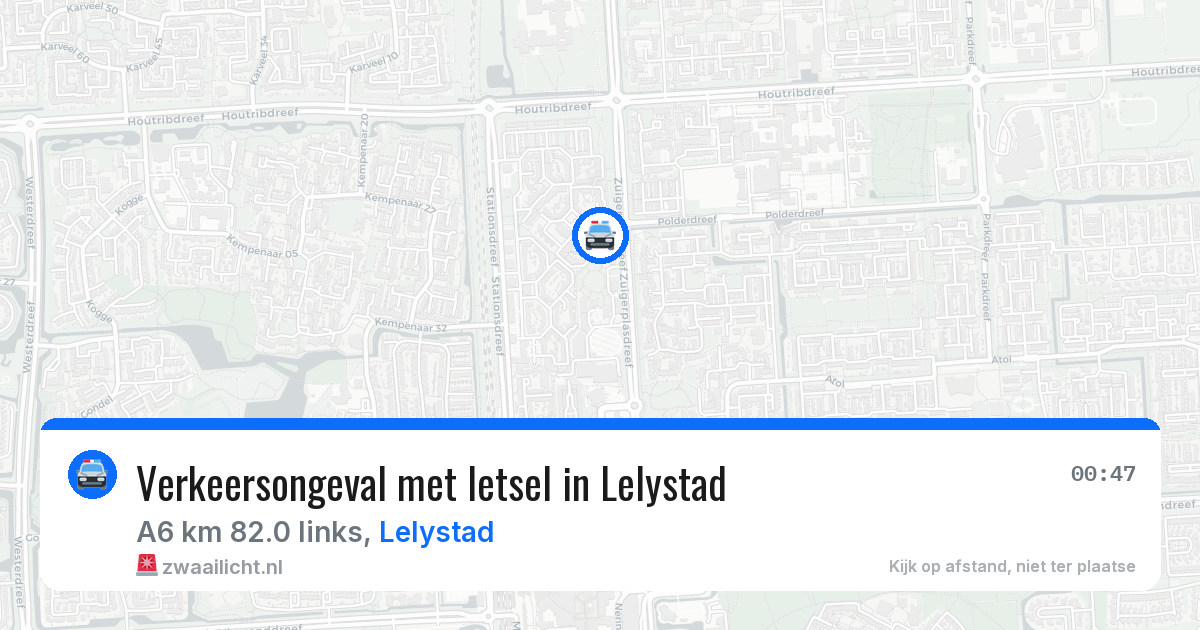 Verkeersongeval met letsel in Lelystad — 3 jun 2026