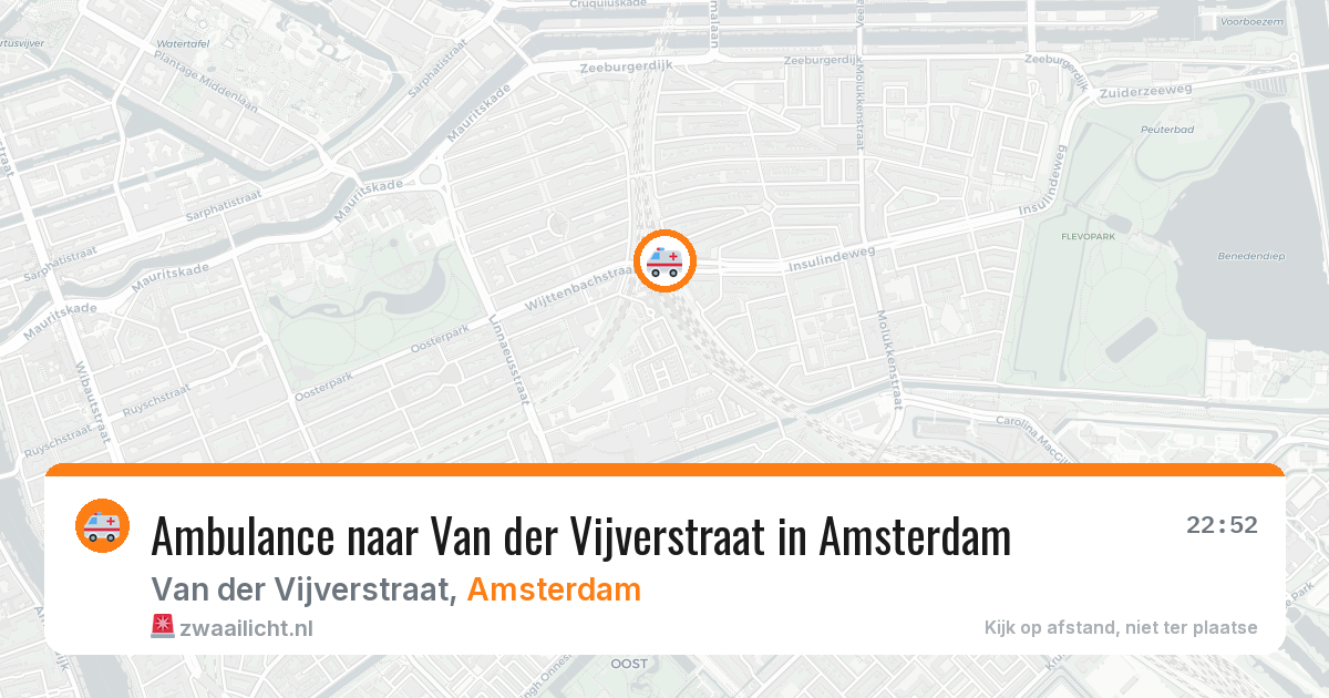 Ambulance naar Van der Vijverstraat in Amsterdam — 19 mei 2026
