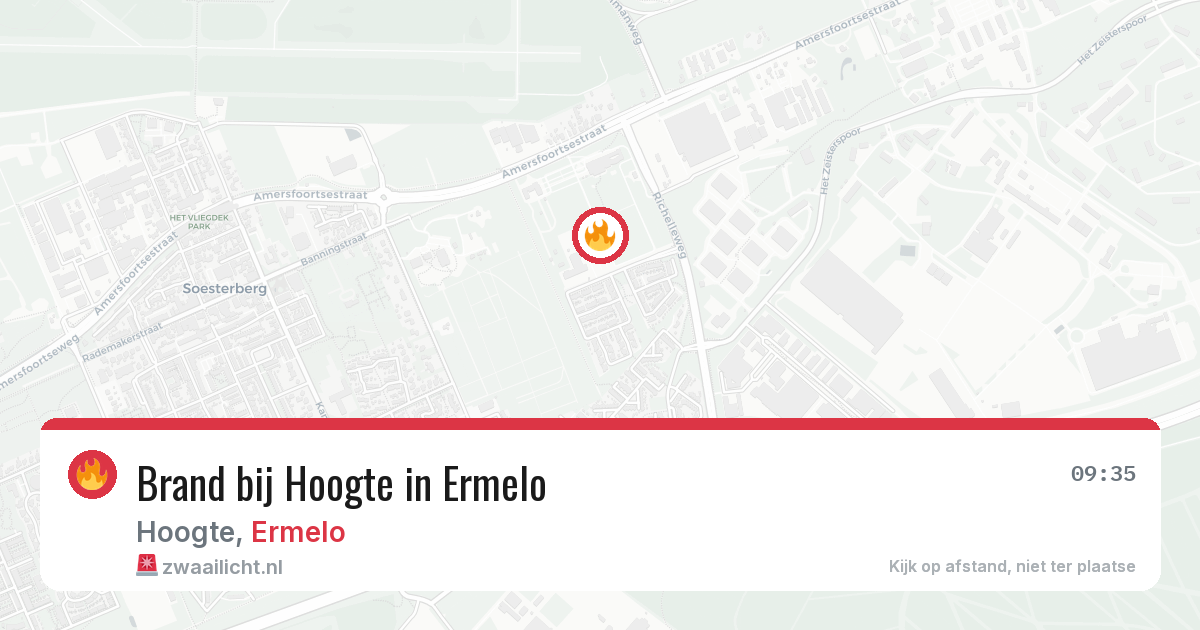 Brand bij Hoogte in Ermelo — 9 feb 2026