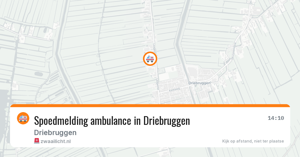 Spoedmelding ambulance in Driebruggen — 11 aug 2026