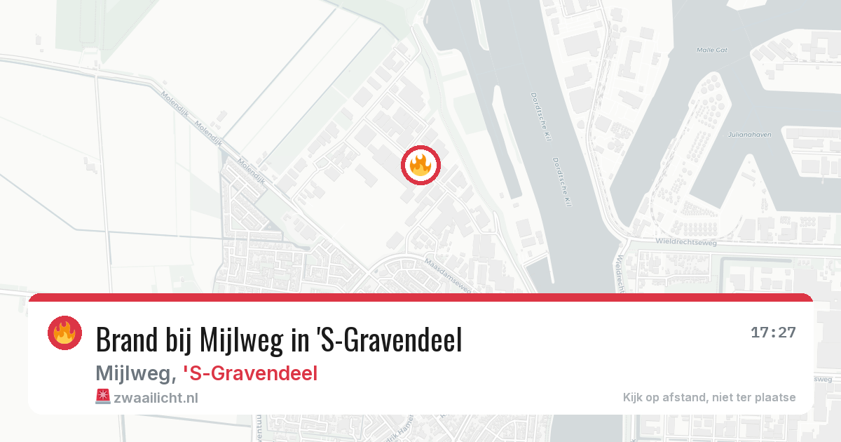 Brand bij Mijlweg in 'S-Gravendeel — 12 aug 2026