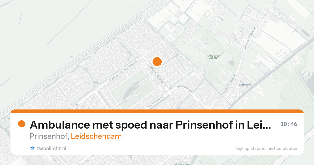 Ambulance met spoed naar Prinsenhof in Leidschendam — 8 mei 2026