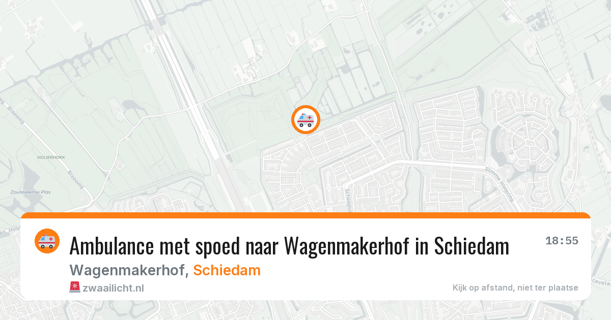Ambulance met spoed naar Wagenmakerhof in Schiedam — 25 jun 2026