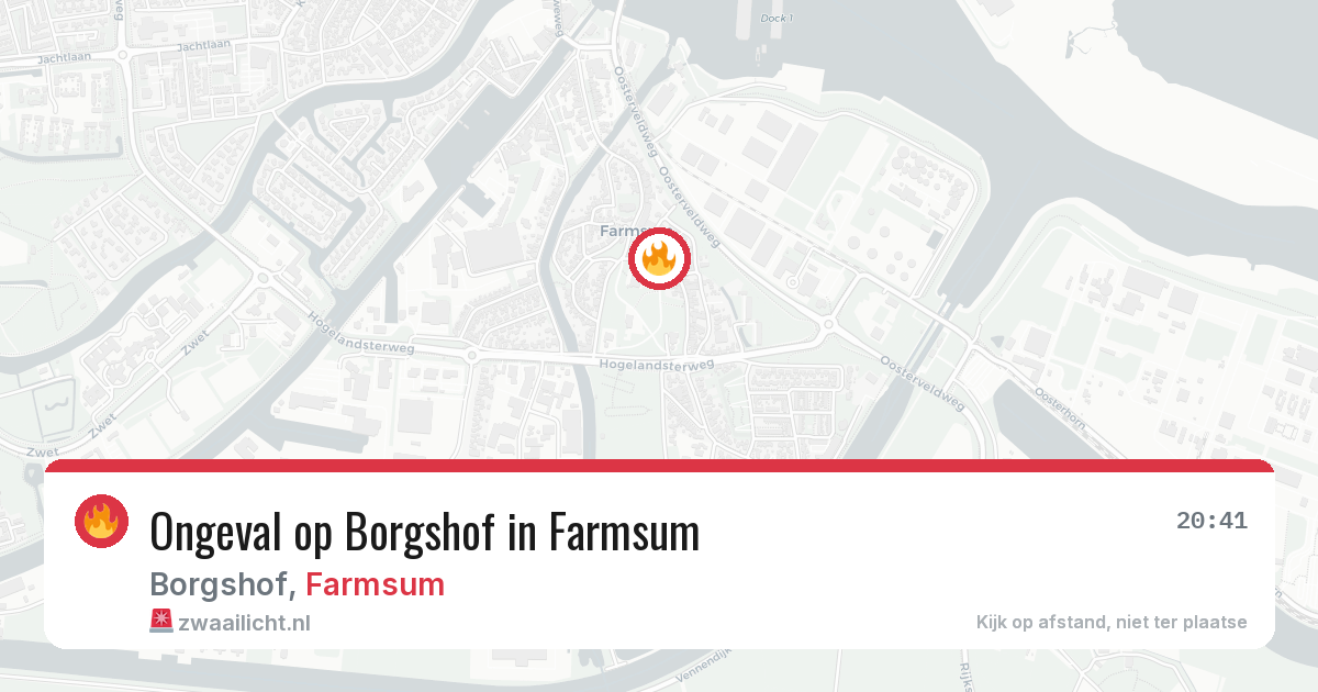 Ongeval op Borgshof in Farmsum — 11 apr 2026