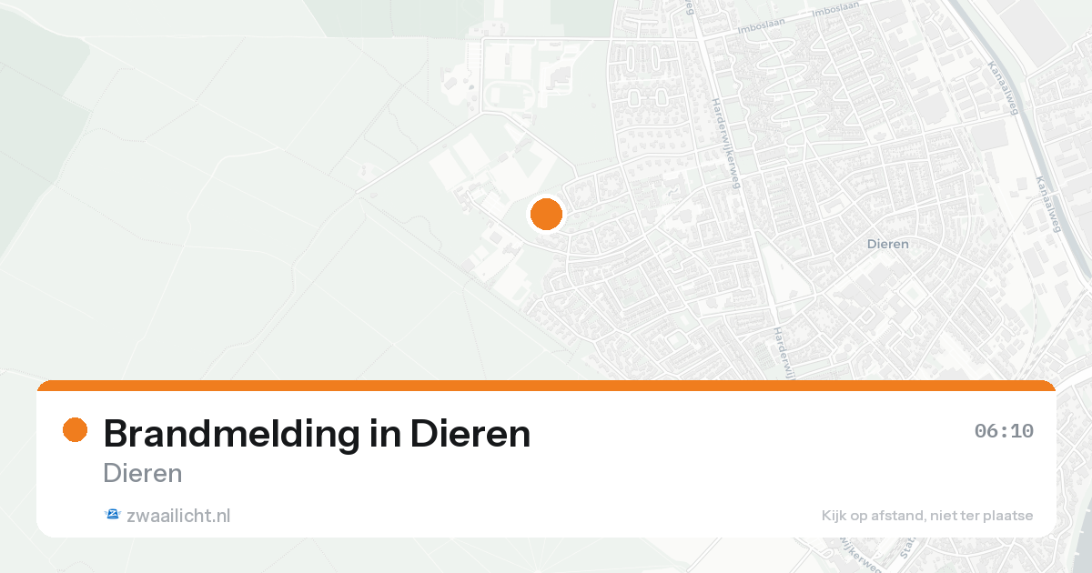 Brandmelding in Dieren — 18 aug 2026