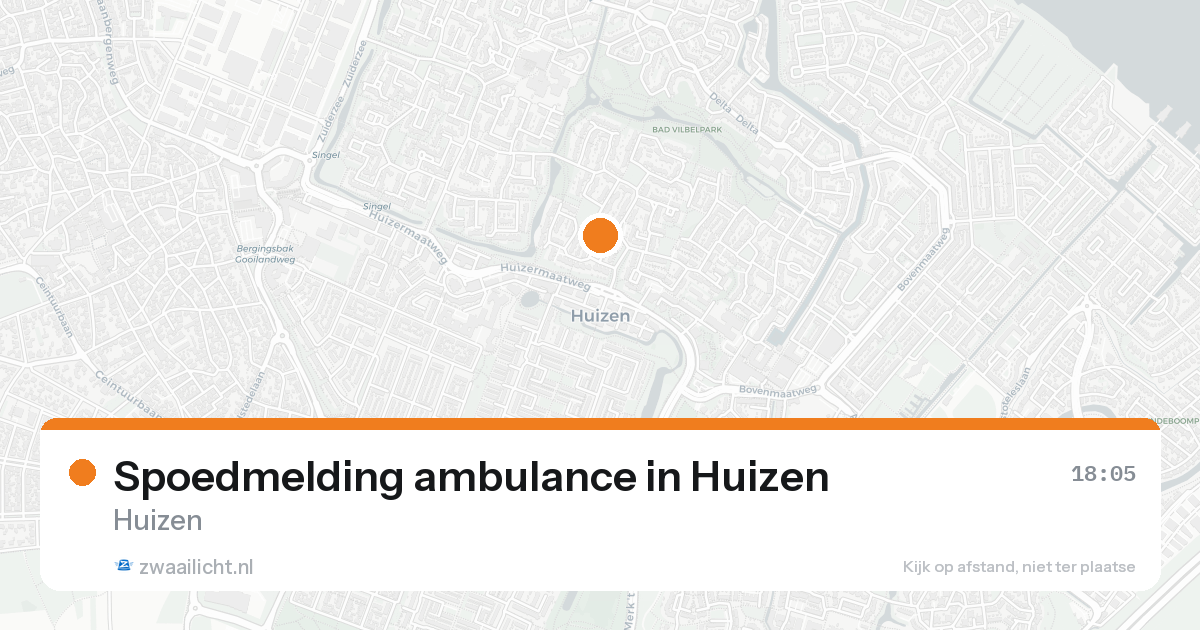 Spoedmelding ambulance in Huizen — 1 jul 2026