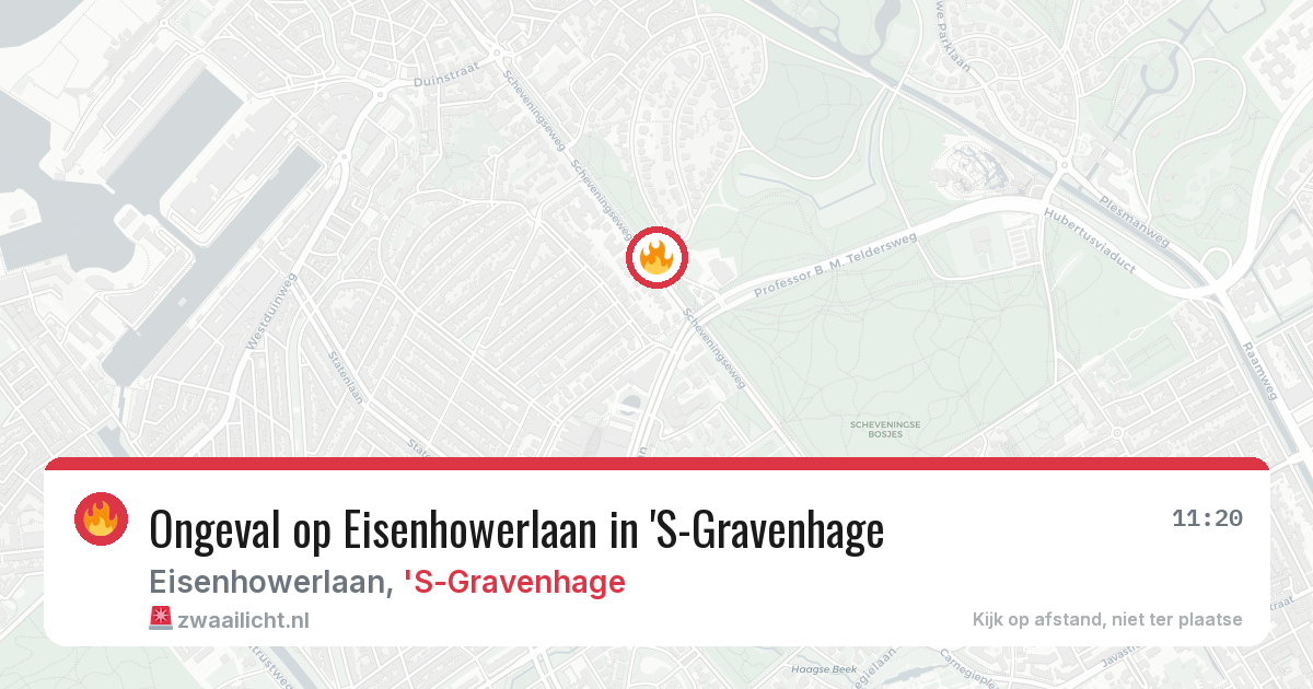Ongeval op Eisenhowerlaan in 'S-Gravenhage — 23 jun 2026