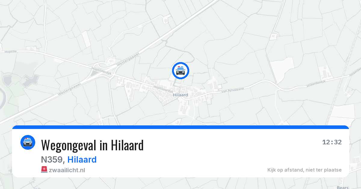Wegongeval in Hilaard — 30 jul 2026