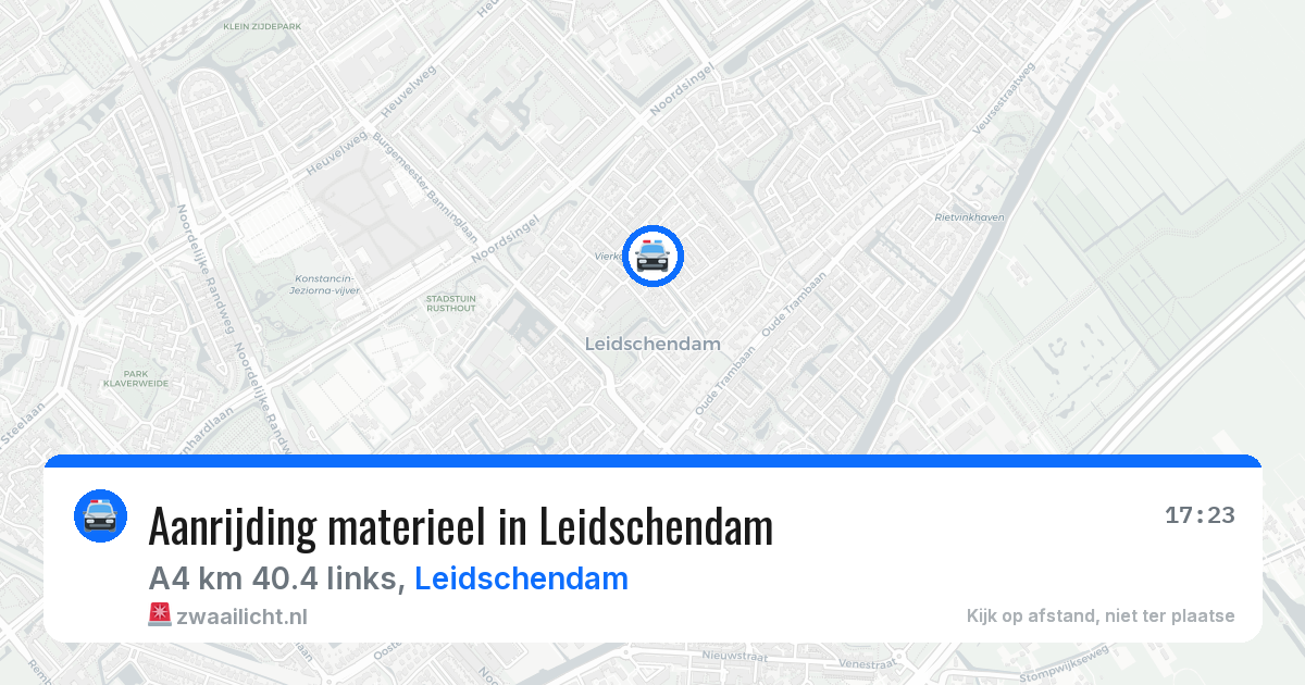 Aanrijding materieel in Leidschendam — 20 jun 2026