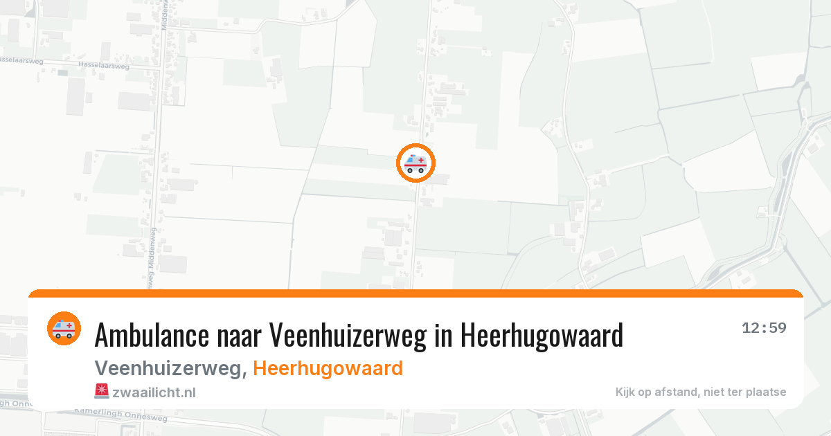 Ambulance naar Veenhuizerweg in Heerhugowaard — 28 mei 2026