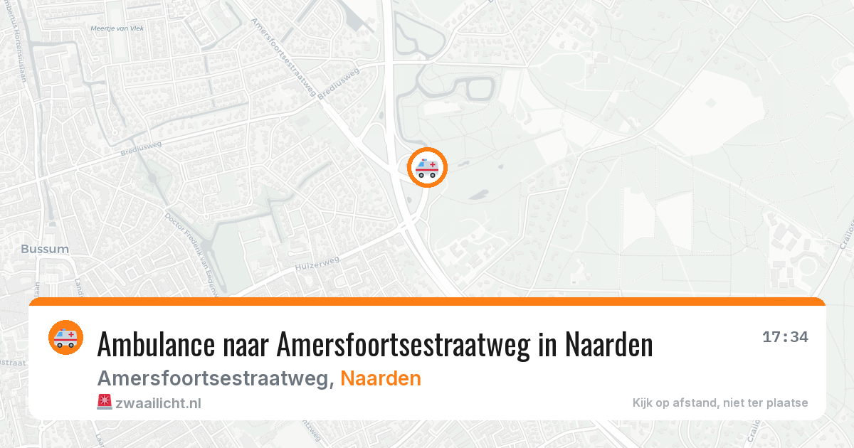 Ambulance naar Amersfoortsestraatweg in Naarden — 20 apr 2026