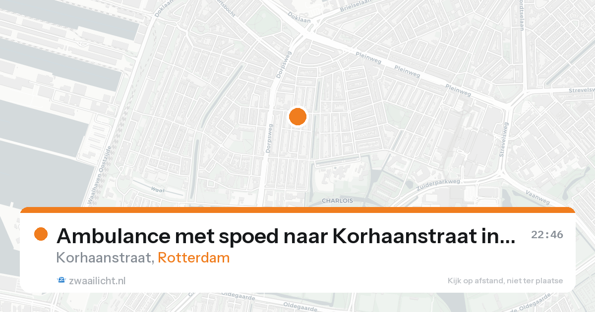 Ambulance met spoed naar Korhaanstraat in Rotterdam — 30 jan 2026