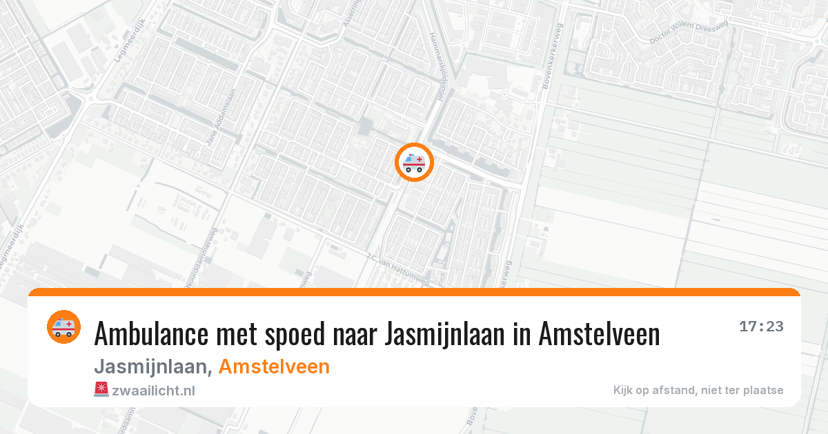 Ambulance met spoed naar Jasmijnlaan in Amstelveen — 14 jun 2026