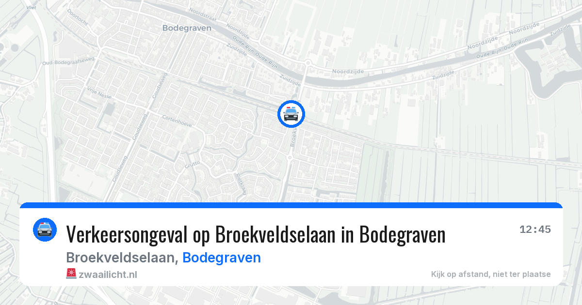 Verkeersongeval op Broekveldselaan in Bodegraven — 2 jun 2026