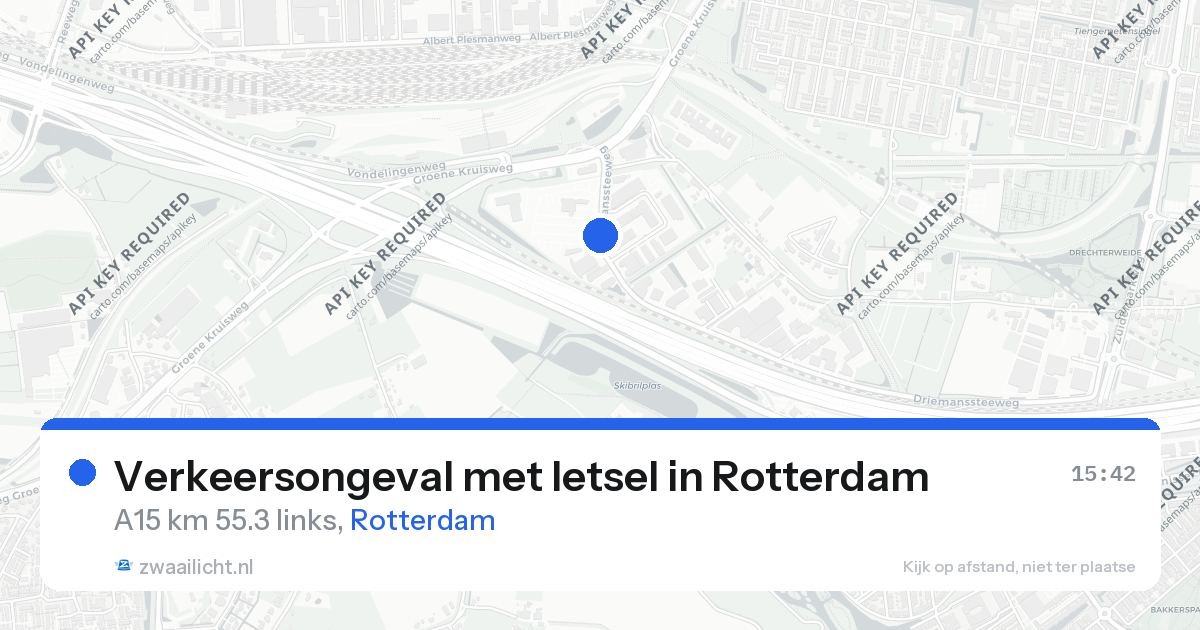 Verkeersongeval met letsel in Rotterdam — 26 aug 2026