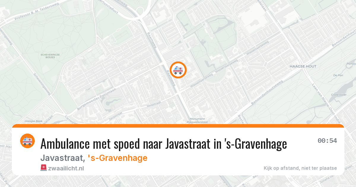 Ambulance met spoed naar Javastraat in 's-Gravenhage — 31 jul 2026