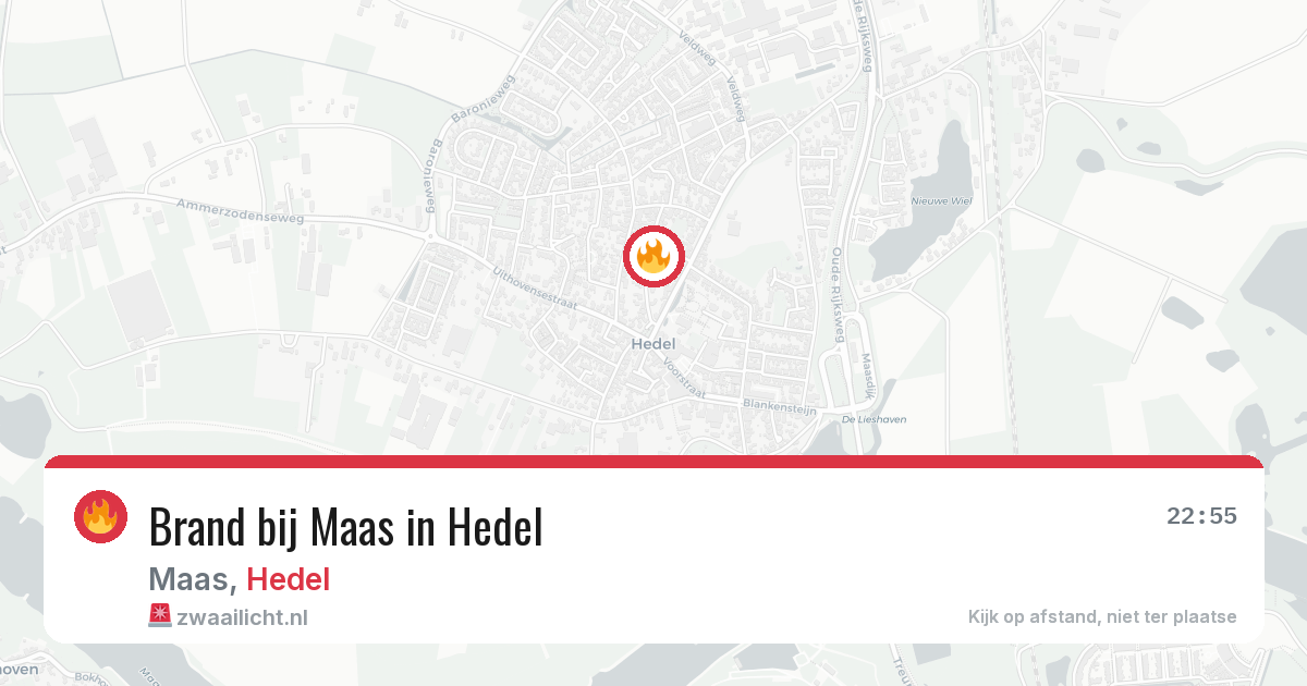 Brand bij Maas in Hedel — 30 jun 2026