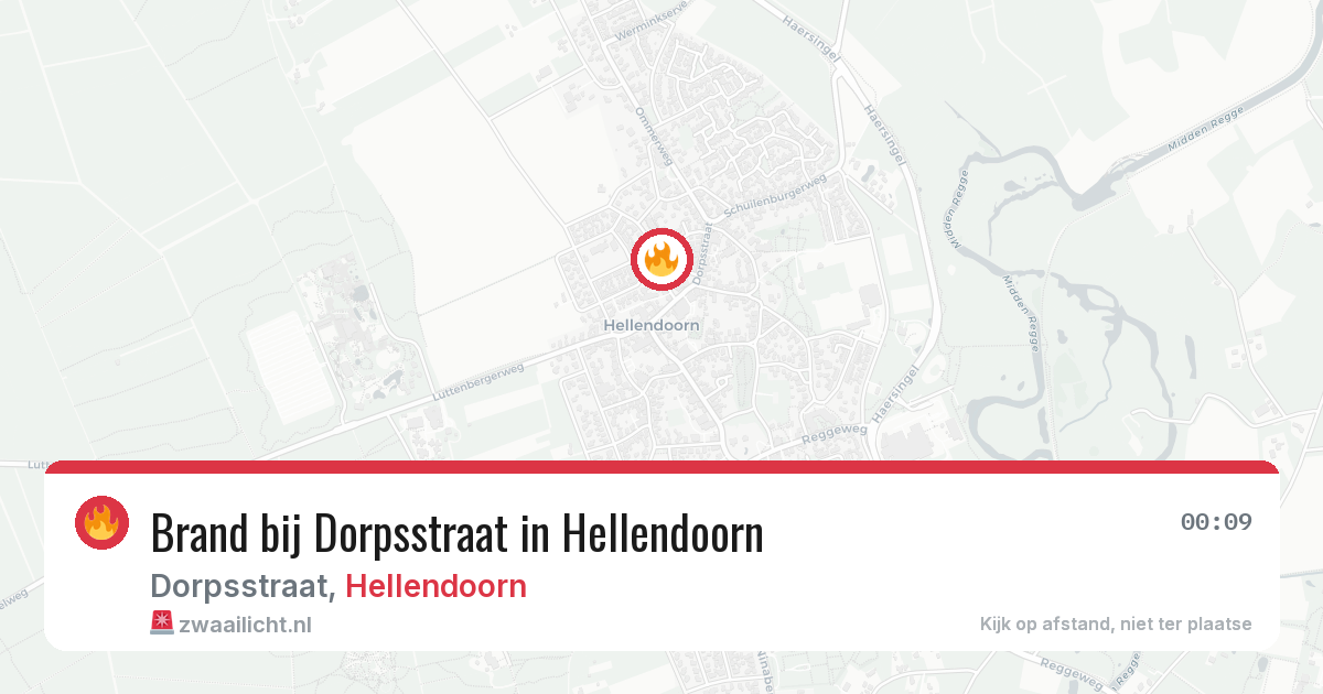Brand bij Dorpsstraat in Hellendoorn — 31 jul 2026