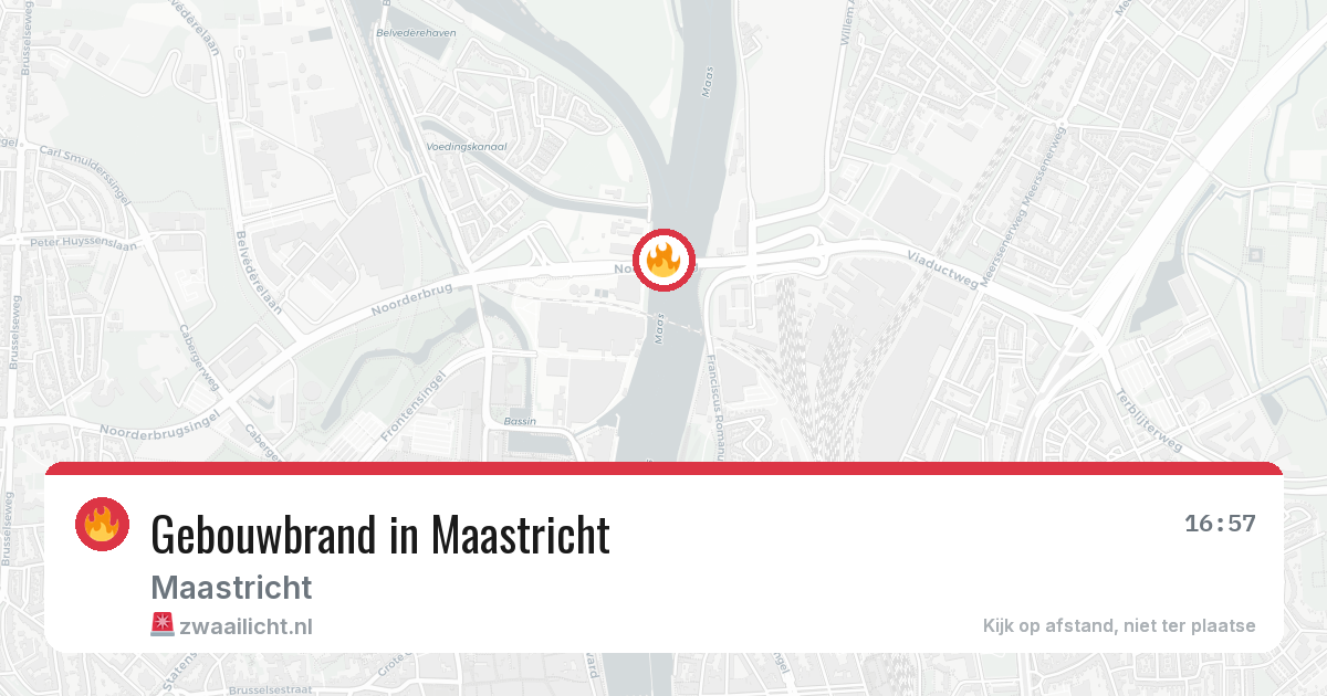 Gebouwbrand in Maastricht — 19 feb 2026