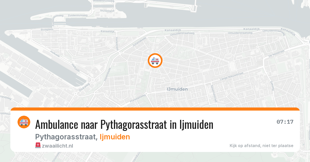 Ambulance naar Pythagorasstraat in Ijmuiden — 24 mrt 2026