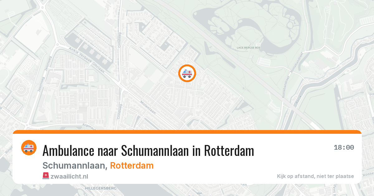 Ambulance naar Schumannlaan in Rotterdam — 24 mei 2026