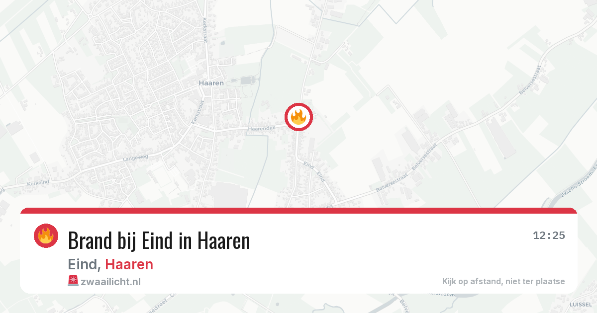 Brand bij Eind in Haaren — 5 apr 2026