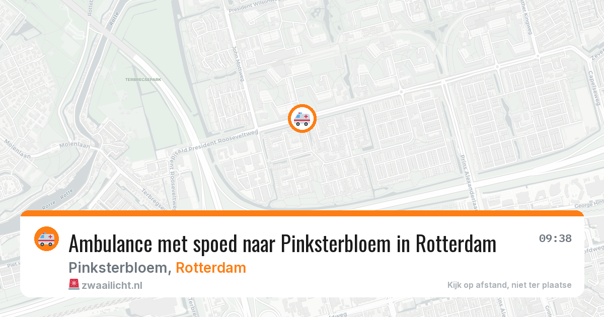 Ambulance met spoed naar Pinksterbloem in Rotterdam — 7 mei 2026